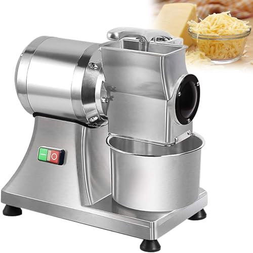 GESAIDES Rallador de Queso Eléctrico de 550 W, Cortador de Verduras de Cocina con Control Táctil, para Quesos, Frutas y Frutos Secos.