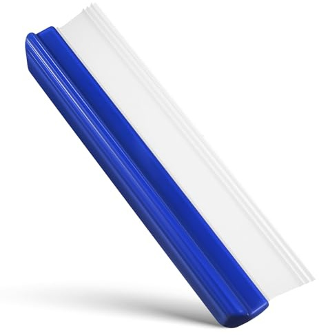 CHICAMPERA Tira Acqua Vetri Auto e Casa in Profondità Blu Spatola Pulivetri Maneggevole per Parabrezza Finestre Doccia Pulisci Vetri Senza Graffi Strumento Resistente per Pulizia Efficiente