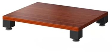 Moderno rack HiFi per console di gioco in legno AV media stand stereo armadio giradischi mensola media audio torre rack per casa ufficio teatro TV (marrone 1 ripiano)