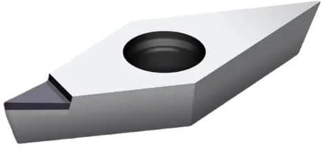 Drehbankeinsätze Klinge 1 Stück Diamant-PCD-Wendeschneidplatte VCGT R0.2 R0.4 R0.8, CNC-Schaftfräser-Werkzeug, Drehbankblatt for Aluminium(15mm*15mm*4.8mm*0.2)