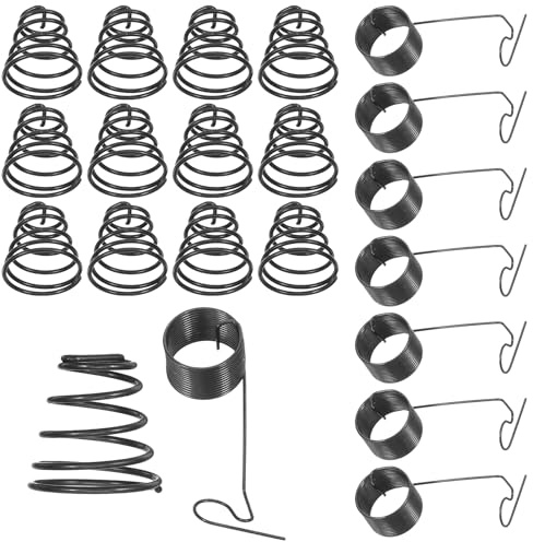 DOITOOL 50pcs Sewing Machine Thread Tension Springs Set 25 Conical Tension Springs 25 Thread Take-up Regulators for Old Mechanical and Treadle Sewing Machines and Upholstery Use
