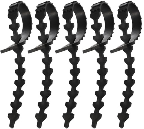 TIKODIDA Lazos de Goma para Sujetar Ramas de Árboles y Plantas, 5 Unidades, Accesorios para Jardinería Exterior y Terraza