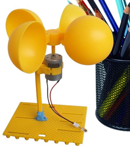 Wind Power Generator Kit,Portable with LED Light,Home Wind Turbine Toys Building Kit - for Education Play Teaching Experiment Balcony Classroom Outdoor