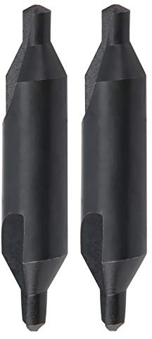 2 pezzi di punte da trapano di centraggio in acciaio ad alta velocità, punte da trapano di precisione da 6 mm per fresatrici, design con canale di scarico dei trucioli ampliato e