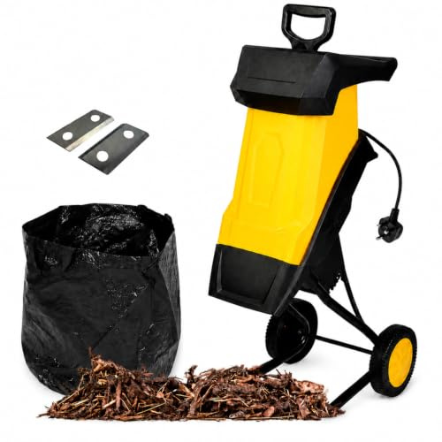 XUXIAO Trituratore Elettrico da Giardino, 2500 W, 10MPowerCord
