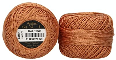 Anchor Perlgarn 8, 4591008-00369, Farbe:zimt, Stickgarne