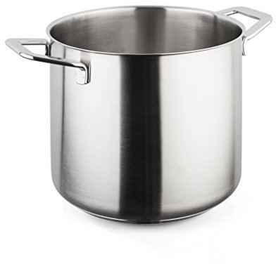 Barazzoni 107001022 Pentola a due manici, in acciaio inox, diametro 8,7 x altezza 19,6 cm, pentola per magazzino