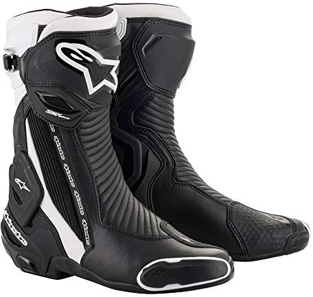 Alpinestars SMX Plus v2 Motorradstiefel (Black/White,43)