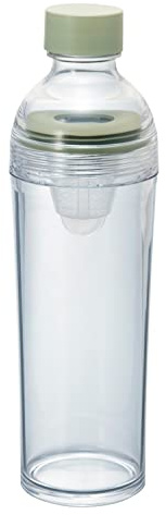 Hario Tragbare Cold Brew Teeflasche, 400 ml, rauchgrün