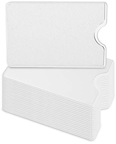 kwmobile 20x Kreditkarten Karten Schutzhülle - 20er Set Hülle für Kreditkarte EC-Karte Krankenkarte Kartenschutzhülle in Matt Transparent