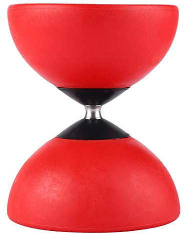 Diabolo Farbstäbchen ABS Big Top Diabolo YoYo Ball Triple Bearing(Rot) Kinder im Freien im Freien