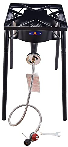 ARC 200.000BTU Propangasbrenner Campingkocher Gasbrenner, mit abnehmbaren Beinen, ideal für Woks, Bratpfannen und Töpfe