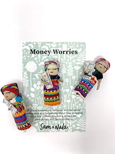 Sam & Nala Worry Dolls, Personal Worry Eater Doll from Guatemala, Completely Handmade from Guatemalan Fabric, Bring Comfort and Peace to Everyone You Care About