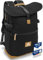 MIXIRL® XXL Familienrucksack - Baby Wickelrucksack schwarz【30 – 35L】 Wickeltasche Rucksack mit Wickelunterlage, Haken, Thermofach für unterwegs | diaper bag | Babytasche für Mama & Papa
