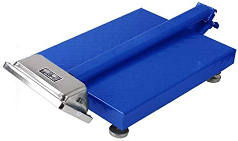 Balance électronique pliable 100 kg/150 kg/200 kg – Capteur de haute précision Affichage LED Étanche Grande plate-forme d'évaluation de magasin industriel Balance en acier inoxydable pour