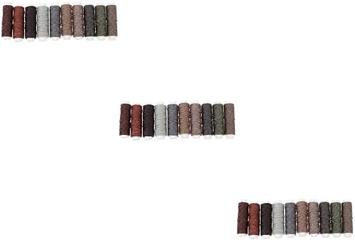 EXCEART 3sets Sewing Wax Thread Flat Waxed Line for Leather Projects Machine Sewing