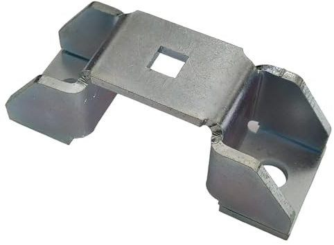 1 Stück 4 mm Dicke Schwerlast vierkant Quadratrohrschelle, Bügelschelle, Balkenschelle, Befestigungsschelle, Profilschelle, Befestigungslasche, Rohrhalterung Stahl verzinkt (A: 40 x B: 40 mm)
