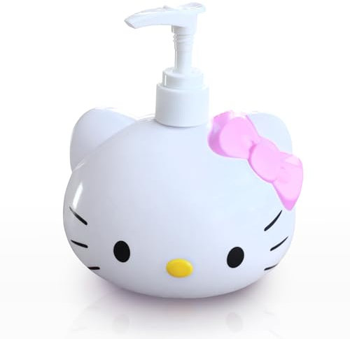 HandyCute® Hello Kitty Soap Dispenser, Great for Shampoo, Detergent & Disinfectants, Kitty Cat Kawaii Foaming Soap Dispenser, Gift for Hello Kitty Fans
