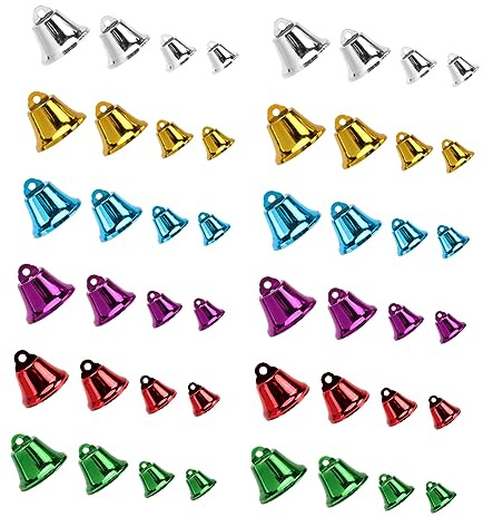 RORPOIR 40stücke Teiliges Bunte Weihnachtsglocken Glocken Für Dekoration Weihnachtsbaum Zubehör Kleine Glöckchen Für Festliche Anlässe Für Und Bastelprojekte