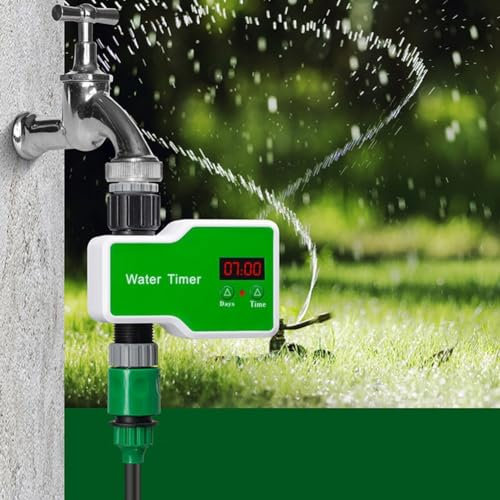 Minuteur d'arrosage pour tuyau d'arrosage, système d'irrigation goutte à goutte automatique pour plantes, minuterie d'arrosage et tuyau d'arrosage (D)