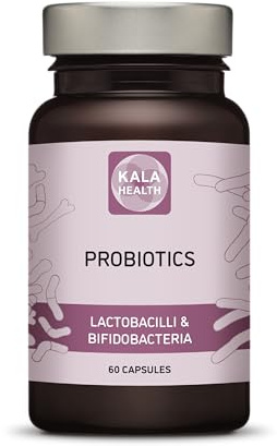 Kala Health Probiotics LACTOBACILLAS + BIFIDOBACTERIA Complex - 25 Billion viable Bacteria from Known and Well-researched probiotic strains (60)