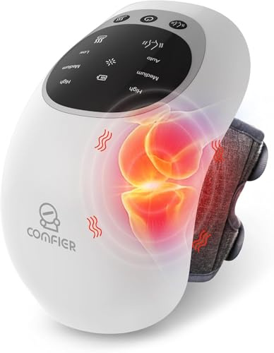 COMFIER Cordless Knee Massager with Heat, Upgraded 18.9 Inch Knee Straps