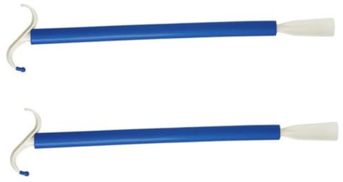 FOMIYES 2piezas Ayudas Para Vestirse Calzador y Bastón Para Vestirse Alzazapatos Práctico Para Discapacitados Ancianos y Embarazadas Para Casa