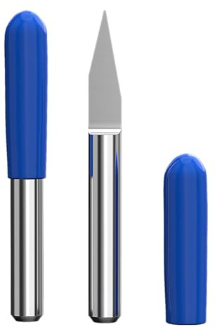 10 Pz a Forma di V a Fondo Piatto In Carburo PCB Punte for Incisione 3.175mm CNC Router Bit 10/15/20/30 Gradi Fresa Strumenti