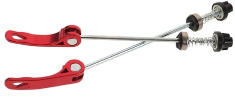 TOGEVAL 2stücke Schnellspanner Fahrrad Achsen Rot Mit Hochwertigem Lager Vorne Und Hinten Für Mountainbike Und Rennrad Leichte Hohlwelle Schnelle Radwechsel Vielseitig Kompatibel Langlebig