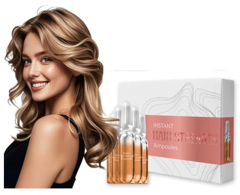 Tratamiento de ampolla para el cabello, loción para el cabello dañado y seco, loción intensiva estimulante para el cabello, ampolla instantánea de fuerza del cabello, suero de ampolla para el cabello,