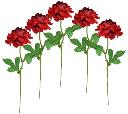 Kunstblumen Ranunkel 5er Set 35cm künstlich wie echt Ranunkeln Blumen Dekorationen Blumendeko Frühlingsblüher Frühlingsblumen Osterdeko Seidenblumen Einzelblumen Stielblumen Seidenblume Zweig Strauß