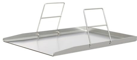 Piastra universale in acciaio inox, per barbecue a carbonella e per la maggior parte delle griglie a gas in uso domestico, per grigliate ecc. (49 x 32,5 cm)