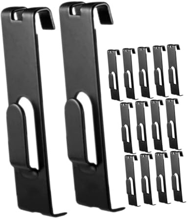 Alipis 15piezas Ganchos Metálicos Para Rejilla Multiusos Para Colgar Paneles De Pared Diseño Elegante