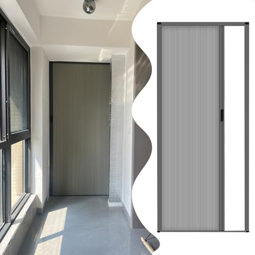Schiebetür Falttür falttüren innentüren Schiebbar Akkordeontür Für Türöffnung, Modern Faltbar Schranktüren Mit Schwerlast Grau Aluminiumlegierung Rahmen, Küche Tor - Geeignet Für Jede Größe Öffnung(31