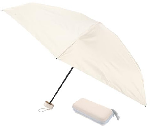 BESTYASH Parapluie UV Portable Pliable Beige pour Femmes, Sandales Femme