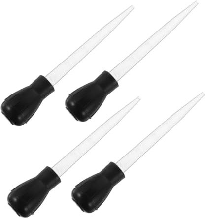 BEBEMOKO 4pcs Basting Bulb Oil Applicator for BBQ Efficient Meat Baster Tool for Precise Oil Distribution Reduces Smoke and Waste for Grilling