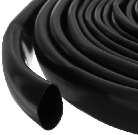 QUARKZMAN 5m Guaina In PVC Per Cavi, Tubo In PVC 16mm 5/8 Nero Organizzatore Di Cavi Guaina Protettiva Per Fili