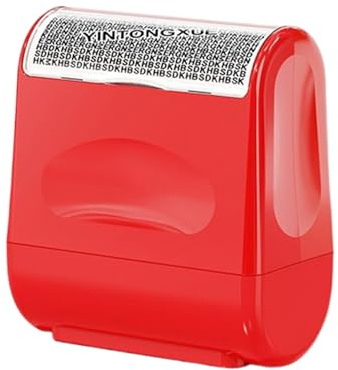 Security Stamp Pen - Material Privacy Tool, Address Blocker Protection, Identity Protection Device, Data Cover Roller, Confidential Pen. Material System. Reliable Documents