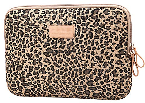 Imprimé Léopard Housse/Pochette/Sacoche/Manche/Serviettes Résistant aux Chocs&Eau pour MacBook Air/Ultrabook/Netbook/Tablette,Marron
