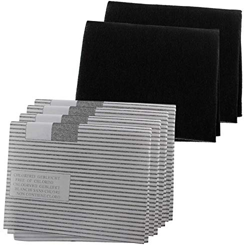 SPARES2GO Cooker Hood Grease Filter Kit for Bosch Kitchen Extractor Fan Vent (4 x Grease, 2 x Carbon Filters)