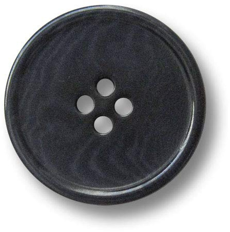 Besonders nachhaltig: 6er Set hochwertige Steinnussknöpfe in tiefem dunkelblau, klassisches Design. Ø: ca. 22mm!
