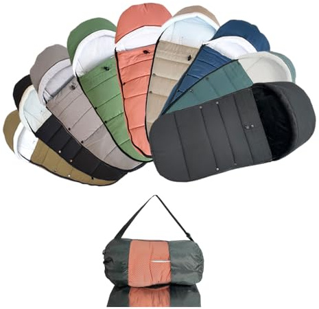 Brogtorl Coprigambe universale per passeggino compatibile con Babyzen YOYO/YOYO2, Stokke YOYO3 e Bugaboo, tessuto antivento e antigelo, facile da pulire (nero)