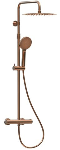 Essebagno Luisa thermostatische Duschsäule aus gebürstetem Kupfer
