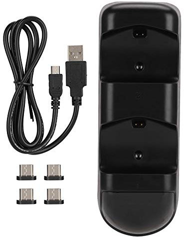 ADITAM PS4 Controller Charger, Wireless Fast Charge Docking Station with Dual Shock Charger Station with LED Display for PS4/ PS4 Pro /PS4 Slim Controller Double the comfort