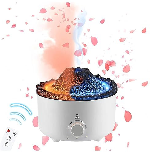 Humidificateur Dair Silencieux, Humidificateur D'air Silencieux 2 Couleurs/Formes De Fumée,Minuterie,Télécontrôle, Humidificateur Pour Plante pour Maison,Chambre,Bureau,Yoga,D