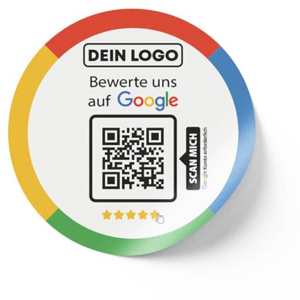 bewertly Google Bewertung Aufkleber mit QR-Code – Einfaches Kundenfeedback, Hochwertiger Aufkleber, Ideal für Geschäfte und Dienstleister (5)