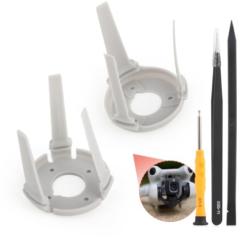 Remplacement pour DJI Mini 4 Pro Gimbal Absorption des Chocs en Caoutchouc pour DJI Mini 4 Pro Amortisseur Gimbal Caméra Amortisseur Drones Accessoires Pièces avec Outils de Réparation (Caoutchouc