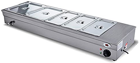 Scaldavivande Commerciale Per Buffet E Scaldapiatti, Scaldavivande Elettrico In Acciaio Inossidabile Da 2000 W Per Feste Con Controllo Della Temperatura Regolabile, Coprivaschetta Per Tavolo A Vapor