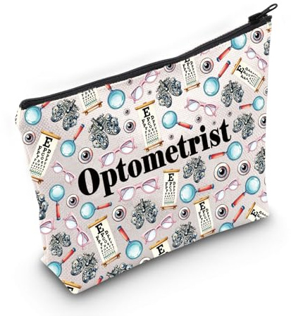 Optiker-Geschenk, lustige Optometrie-Make-up-Tasche, Optiker-Geschenk, Augenarzt, Brillentasche, Tasche für Optiker