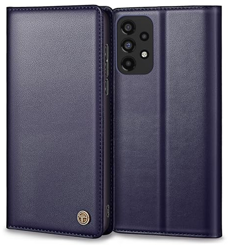 Thorhülle Handyhülle für Samsung Galaxy A53 5G Hülle, Premium Lederhülle Schutzhülle für Samsung A53 Hülle Wallet Kartenfach Standfunktion Klappbar Flip Case für Galaxy A53 5g Hülle, Blau